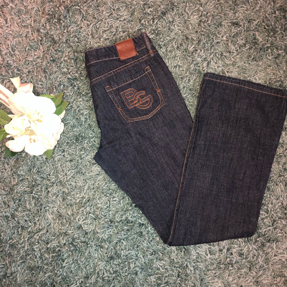 BCBGeneration “Classic Jeans” Dark Wash Wide Leg Sz 30 waist